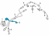 OEM 2020 BMW X5 COOLANT FEED LINE Diagram - 11-53-7-852-357