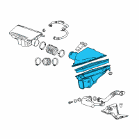 OEM 2017 Cadillac CTS Air Cleaner Assembly Diagram - 20857929