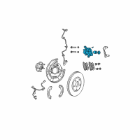 OEM 2012 Jeep Compass CALIPER-Disc Brake Diagram - 5191268AA