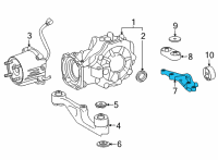 OEM Lexus NX350 SUPPORT, FR DIFFEREN Diagram - 52391-78020