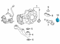 OEM Lexus Differential Mount Diagram - 4165142080