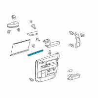 OEM 2009 Toyota Sequoia Belt Weatherstrip Diagram - 68173-0C050
