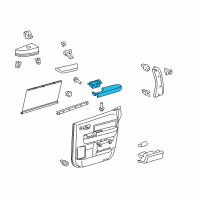 OEM 2017 Toyota Sequoia Armrest Diagram - 74260-0C080-E0
