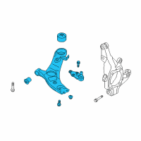 OEM 2016 Hyundai Santa Fe Sport Arm Complete-Front Lower, RH Diagram - 54501-4Z000