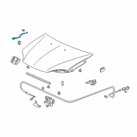 OEM 2004 Honda Insight Stay, Hood Opener Diagram - 74145-S3Y-000