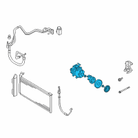 OEM 2009 Kia Optima Compressor Assembly Diagram - 977012G270