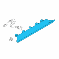 OEM 2014 Nissan Pathfinder Stop Lamp Assembly-High Mounting Diagram - 26590-9B90B