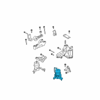 OEM 2012 Lexus ES350 Insulator, Engine Mounting, Front(For Transverse Engine) Diagram - 12361-31171