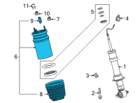 OEM 2022 Cadillac Escalade ESV Air Spring Diagram - 84844792