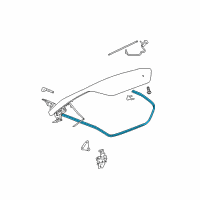 OEM 2007 Pontiac G6 Weatherstrip Asm-Rear Compartment Lid Diagram - 25854104