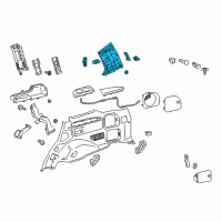 OEM 2013 Lexus LX570 Garnish, Rear Pillar, Upper RH Diagram - 62471-60550-B0