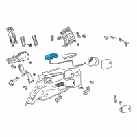 OEM 2008 Toyota Land Cruiser Cup Holder Diagram - 66991-60040-C0