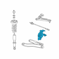 OEM 2002 Mercury Mountaineer Knuckle Diagram - 3L2Z-5A968-BA