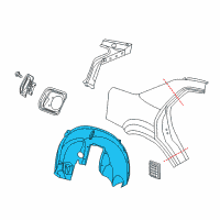OEM Chrysler Shield-Splash Diagram - 68205935AE