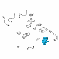 OEM 2001 Nissan Maxima Exhaust Gas Recircuration Valve Diagram - 14710-4L601