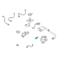 OEM 2000 Infiniti QX4 Gasket-EGR Control Valve Diagram - 14719-W7001