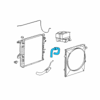 OEM 2003 Ford Ranger Upper Hose Diagram - F87Z-8260-AA