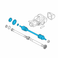 OEM BMW X4 Rear Left Cv Axle Assembly Diagram - 33-20-7-598-031