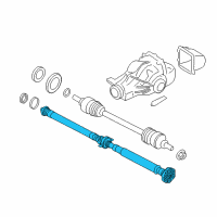 OEM BMW Rear Drive Shaft Assembly Diagram - 26-10-7-589-801