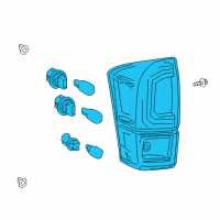 OEM 2022 Toyota Tacoma Tail Lamp Assembly Diagram - 81560-04181