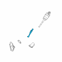 OEM 2008 Lexus GS450h Yoke Sub-Assy, Steering Sliding W/Shaft Diagram - 45206-30131