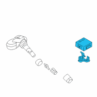 OEM 2012 Kia Forte Koup Tire Pressure Monitoring Sensor Module Assembly Diagram - 958001M500