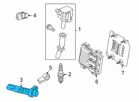 OEM 2022 Chevrolet Trax Crankshaft Sensor Diagram - 12662533