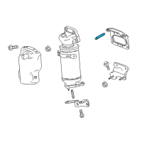 OEM 2022 Chevrolet Trailblazer Turbocharger Stud Diagram - 11549028