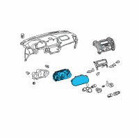 OEM Lexus Meter Assy, Combination Diagram - 83800-48130