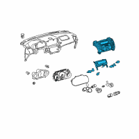 OEM Lexus RX330 Switch Assy, Center Cluster Integration Diagram - 84010-0E021
