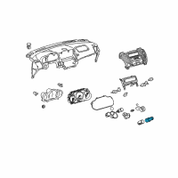 OEM 1996 Toyota Tacoma Knob Diagram - 85520-28010