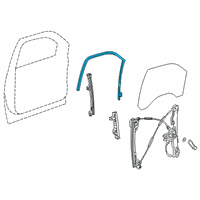 OEM 2020 GMC Sierra 3500 HD Run Weatherstrip Diagram - 84592094