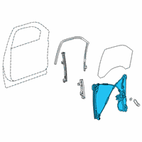 OEM 2020 Chevrolet Silverado 1500 Window Regulator Diagram - 84652631