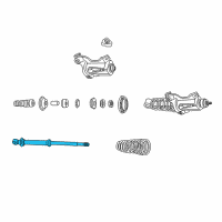 OEM Saturn LW1 Rear Shock Absorber Kit Diagram - 22684918