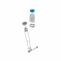 OEM 2014 Ford Special Service Police Sedan Upper Spring Insulator Diagram - AA8Z-5586-A