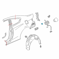 OEM 2015 Honda Civic Spring, Fuel Lid Open Diagram - 74494-S3M-A00