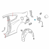 OEM 2008 Honda Accord Spring, Fuel Lid Open Diagram - 74494-S3M-A00