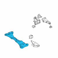 OEM 2001 BMW M3 Gearbox Support Diagram - 22-31-2-229-198