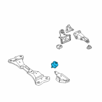 OEM 2002 BMW M3 Transmission Mount Diagram - 22-32-2-282-340