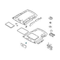 OEM Chrysler Arm Visor-SUNVISOR Diagram - MR641686