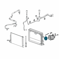 OEM 2018 Chevrolet Traverse Clutch & Pulley Diagram - 84364333