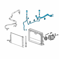 OEM 2018 Buick Regal Sportback Evaporator Tube Diagram - 84261909