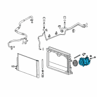 OEM 2019 Buick Regal Sportback Compressor Diagram - 84308409