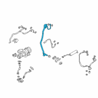 OEM 2013 BMW X5 Turbocharger Coolant Hose Diagram - 11-53-7-577-012