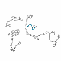 OEM 2017 BMW X5 Turbocharger Coolant Supply Line Diagram - 11-53-7-577-013