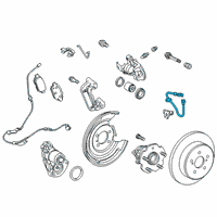 OEM 2021 Toyota Corolla Brake Hose Diagram - 90947-A2109