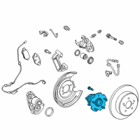 OEM 2020 Toyota Corolla Hub & Bearing Diagram - 42450-02290