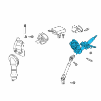 OEM 2015 Scion tC Column Assembly Diagram - 45250-21201