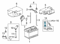 OEM Honda Ridgeline Hardware, Ground Terminal Diagram - 32603-TK8-A01