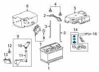 OEM 2021 Honda Passport Hardware, Ground Terminal Diagram - 32603-TK8-A01